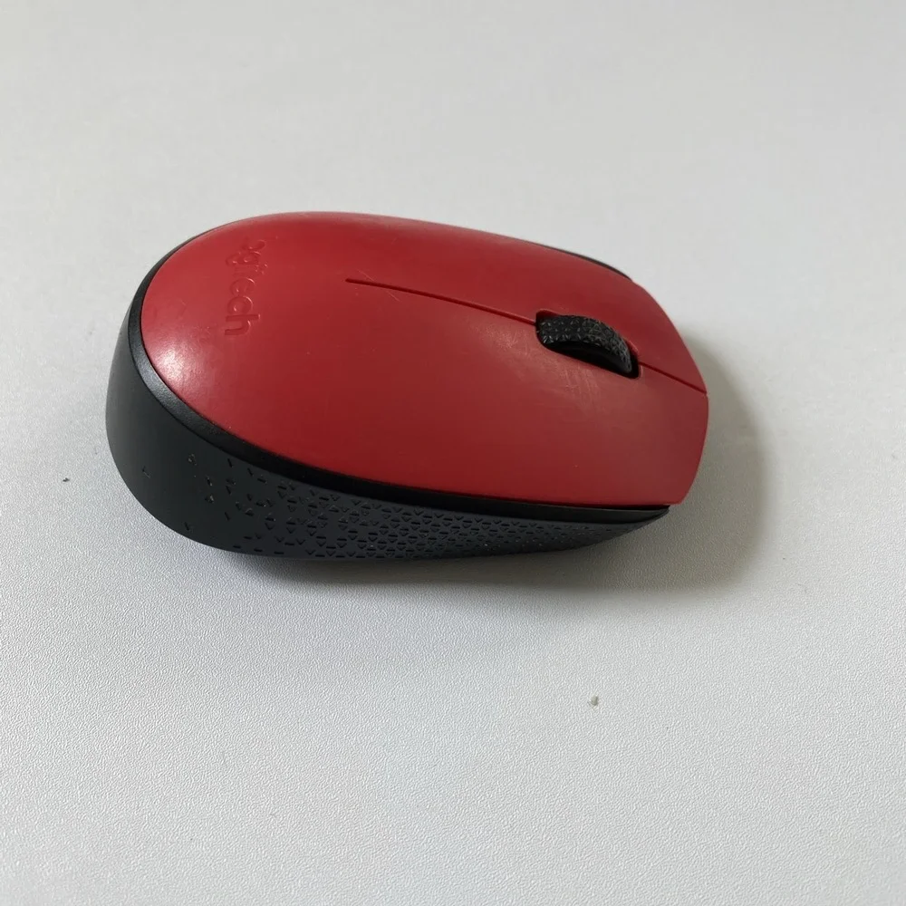 Logitech‎ - M170 Wireless Mouse For PcMac,2.4 Ghz With USB Mini Receiver - Red